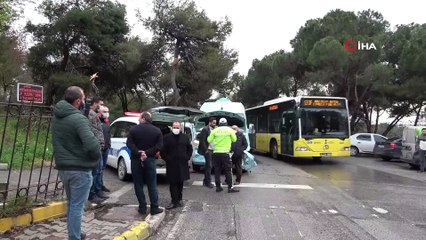 Aniden önüne çıktı, yayaya çarpmamak için minibüse çarptı