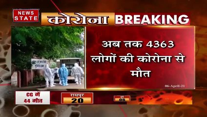 COVID19: छत्तीसगढ़ में 24 घंटे में 7302 नए कोरोना केस