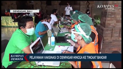 Vaksinasi Di Zona Hijau Kota Denpasar Rampung