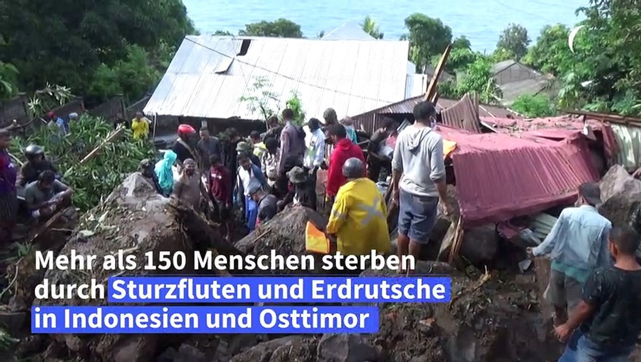 Mehr als hundert Tote durch Sturzfluten in Indonesien und Osttimor