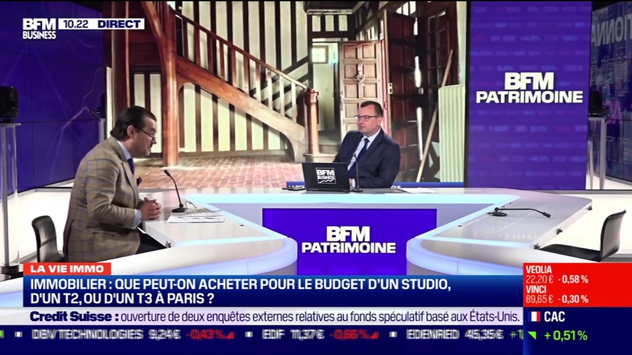 Stéphane Desquartiers (lamaisondelinvestisseur.com): Immobilier, que peut-on acheter pour le budget d'un studio, d'un T2 ou d'un T3 à Paris ? - 06/04