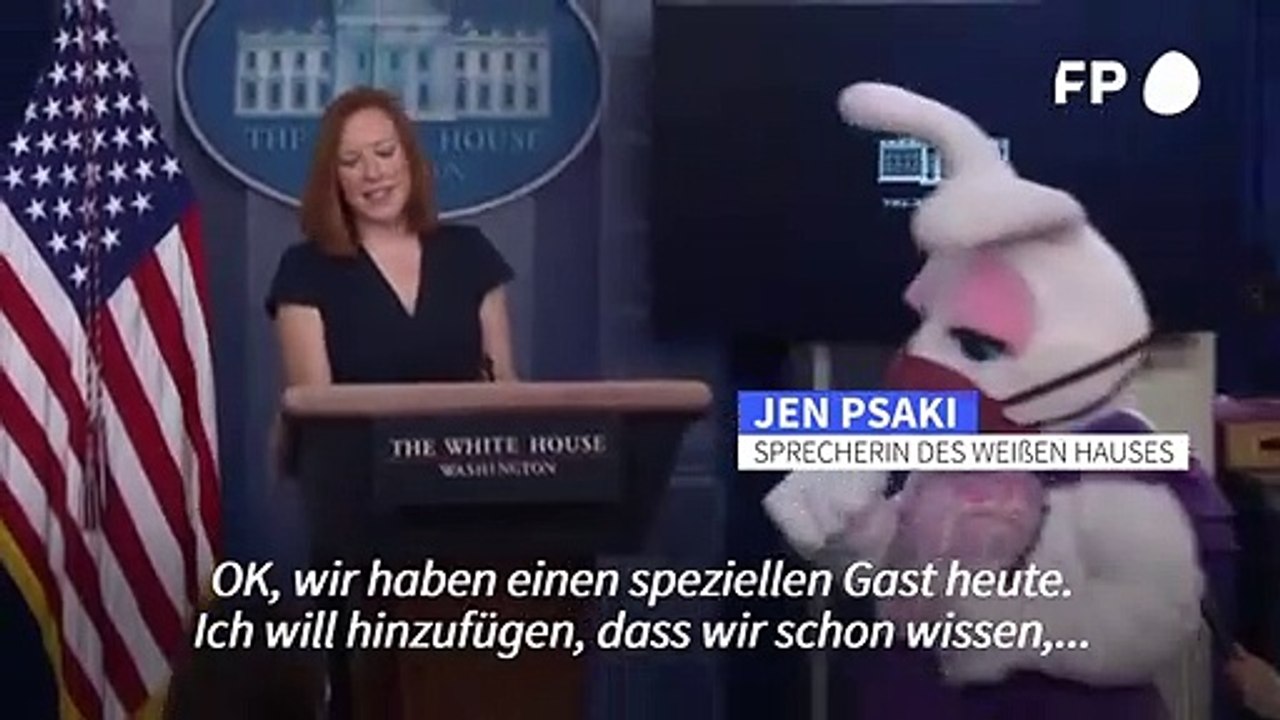Der Osterhase schaut im Weißen Haus vorbei