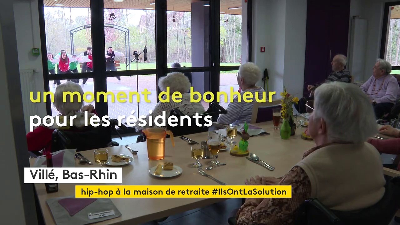 Dans le Bas-Rhin, une troupe de hip-hop danse devant les fenêtres d'un Ehpad