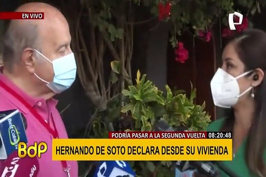 Hernando de Soto sobre trabajar junto a Keiko Fujimori: Voy a estudiar propuesta