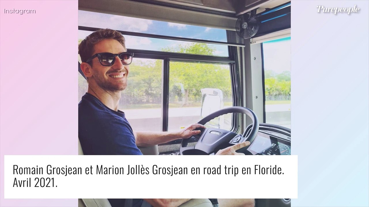 Romain Grosjean et Marion Jolles : road trip en famille, dans un incroyable "monstre"