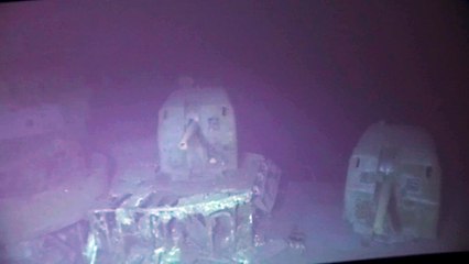 First Footage of USS Johnston - Gun Mounts