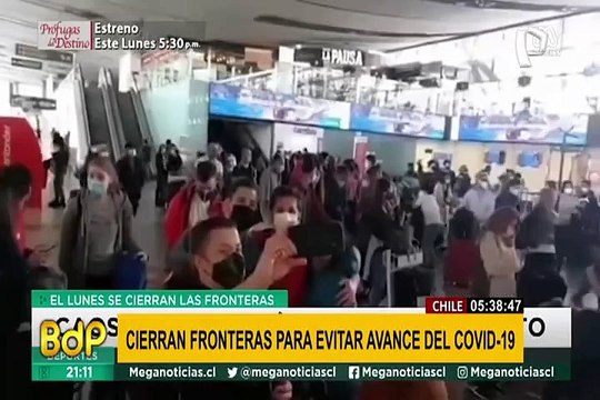 Chile cerró fronteras con Perú ante por alza de contagios de coronavirus
