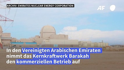 Erstes Atomkraftwerk in Arabien nimmt kommerziellen Betrieb auf