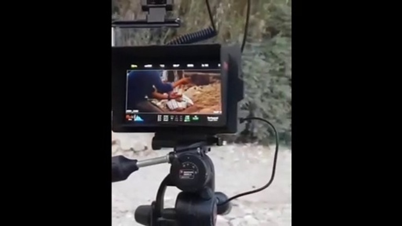 Angélina lors du tournage du clip "C'est si beau ici" (3)