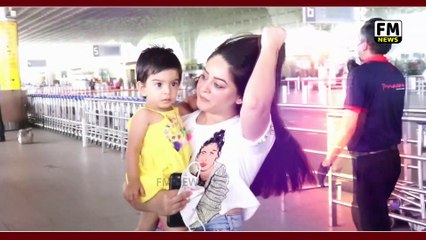 Jay Bhanushali's Daughter Tara Crying Crying as Mom Mahi Leaves