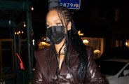 Rihanna Matched Her Gloves to Her Leather Blazer and Sheer Pants