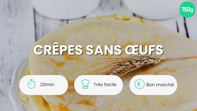 Crêpes sans œufs