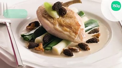 Poularde aux morilles et au vin jaune