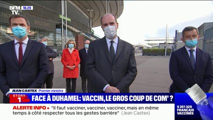 Jean Castex: "Il faut vacciner, vacciner, vacciner, mais à côté il faut impérativement maintenir les gestes barrières"