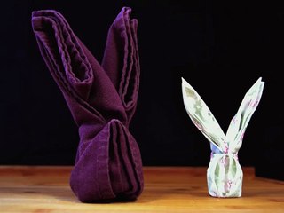 Pliage de serviette Lapin
