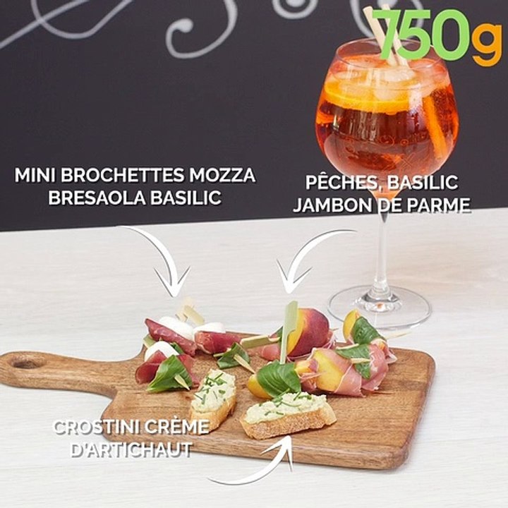 Je sers quoi avec mon Spritz ?