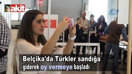 Belçika'da sandıklar kuruldu! Vatandaştan yoğun ilgi