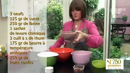 Cake aux fruits confits