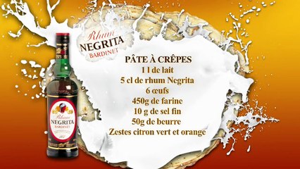 Скачать видео: Pâte à crêpes au rhum Negrita