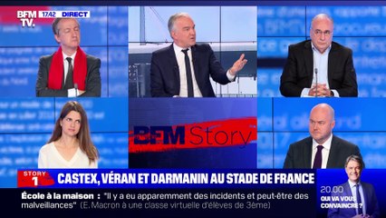Story 3 : Castex, Véran et Darmanin au Stade de France - 06/04