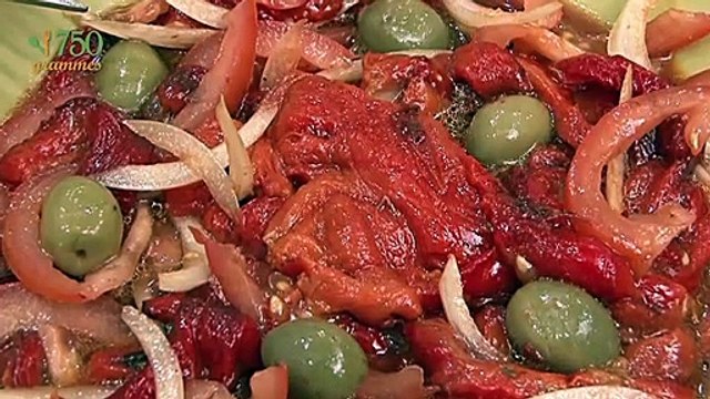 Salade de poivrons confits