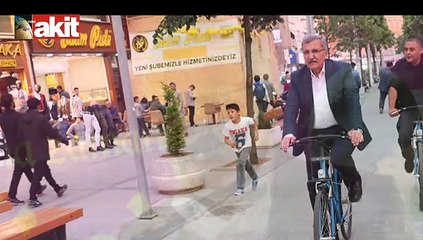 Başkan Aydın makam aracı yerine bisikleti tercih ediyor