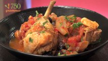 Poulet aux olives et aux tomates