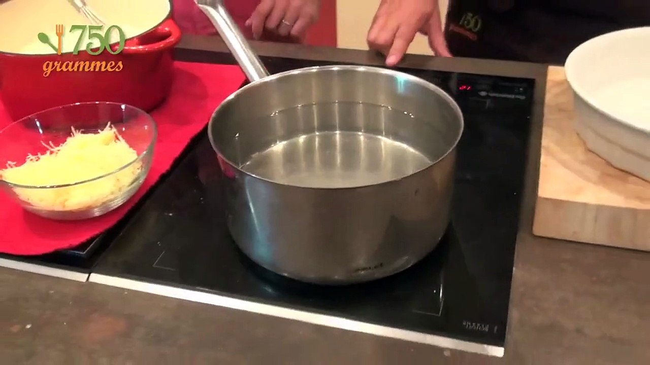 Gratin de pâtes au jambon