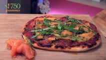 Pizza au saumon fumé