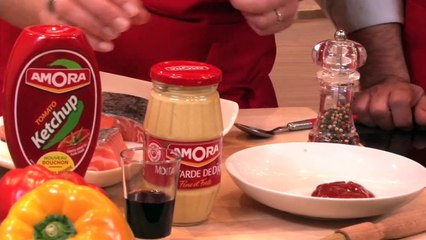 Pavé de saumon laqué au ketchup
