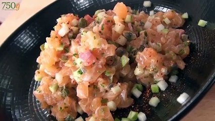Tartare de saumon aux fruits de la passion