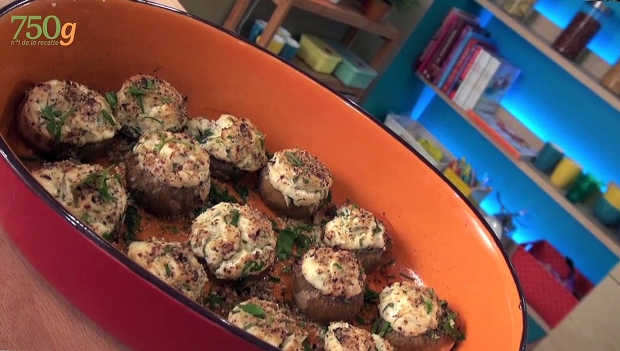 Champignons farcis au boursin