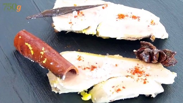 Foie gras de Noël poché