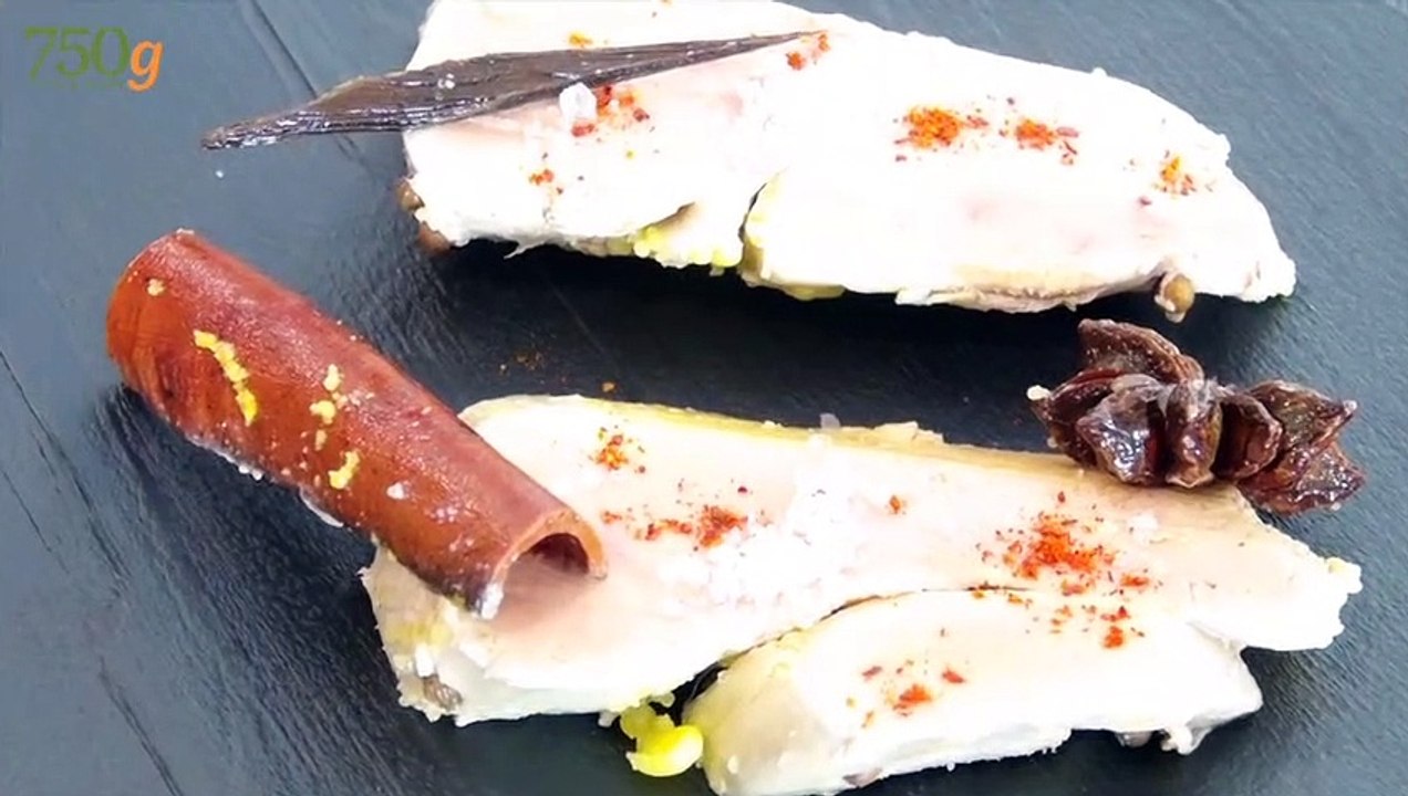 Foie gras de Noël poché