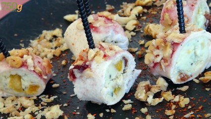 Petits sandwiches roulés au fromage