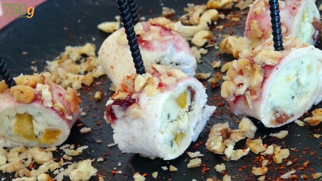 Petits sandwiches roulés au fromage