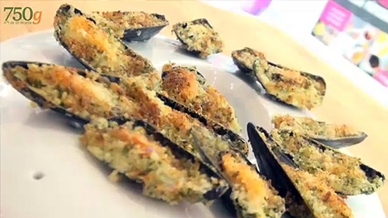 Moules farcies et gratinées