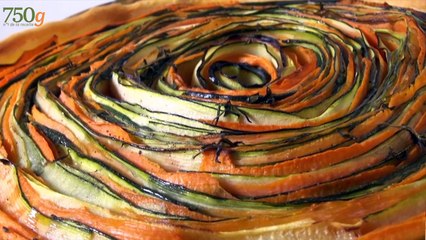 Tarte fleur aux légumes