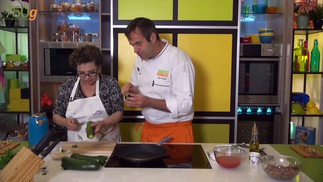 Courgettes farcies à l'orientale