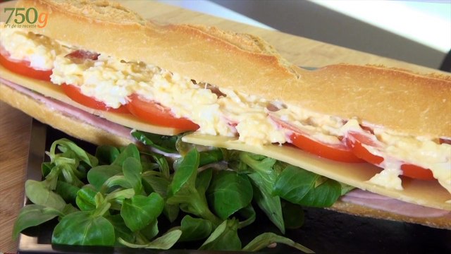 Sandwich aux crudités ou Sandwich Dagobert