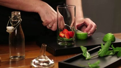 Mojito à la fraise sans alcool