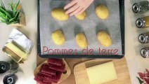 Pommes de terre au four à la viande de grisons et Tomme de Jura