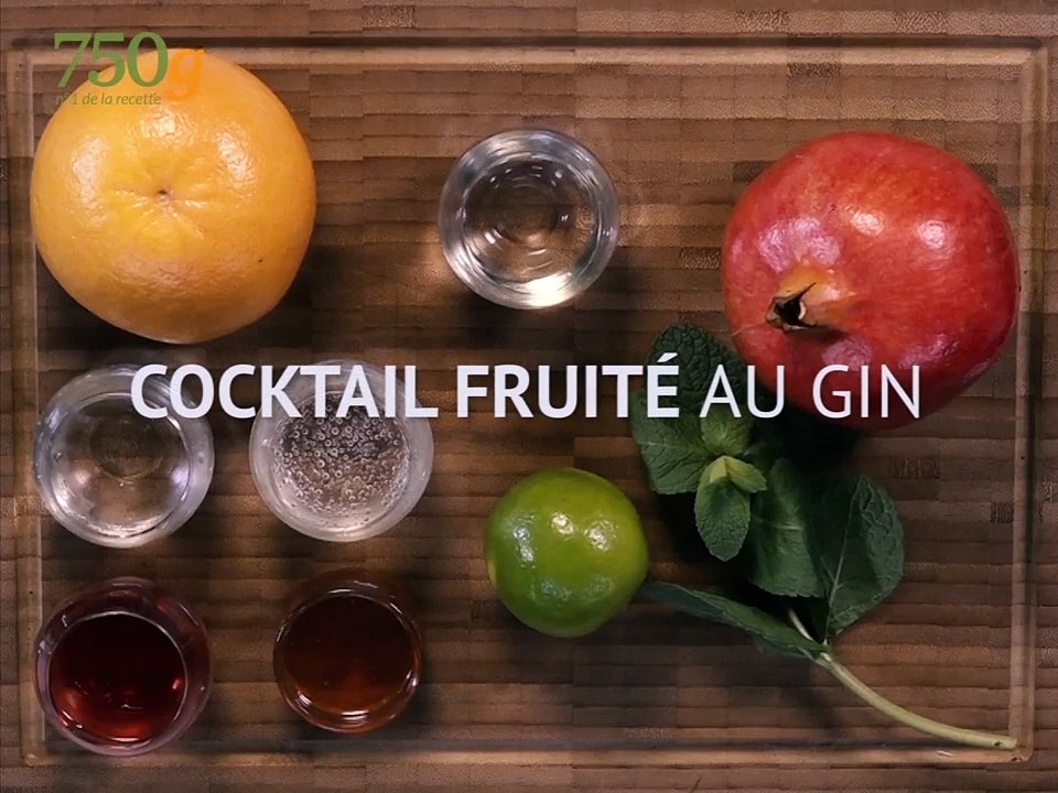 Cocktail fruité au Gin