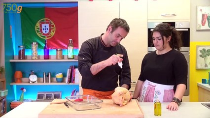 Poulet à la portugaise (Frango assado no forno)