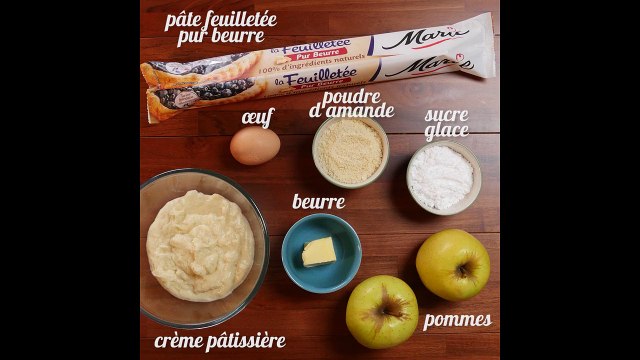 Mini-chaussons des rois aux pommes caramélisées