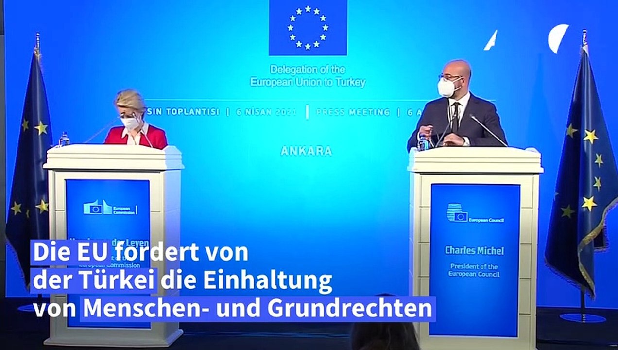 EU-Spitzen verlangen von Erdogan Achtung von Grundrechten