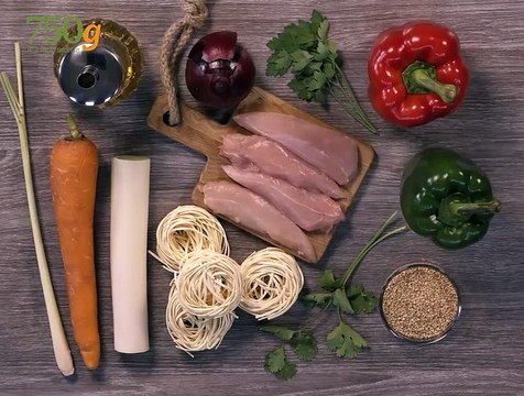 Nouilles sautées au poulet