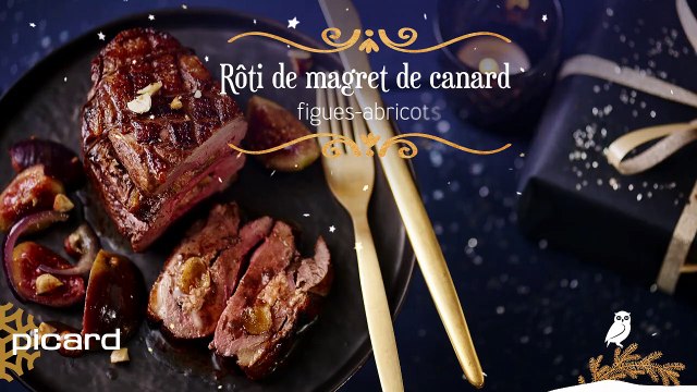 Rôti de magret de canard figues-abricots
