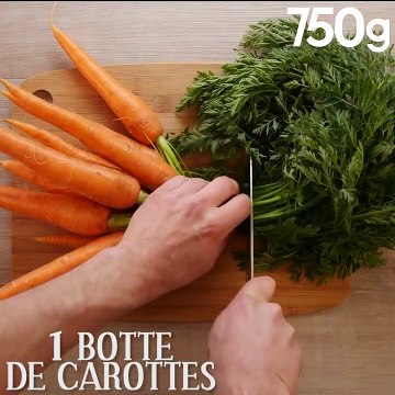Velouté de fanes de carottes au camembert Gillot