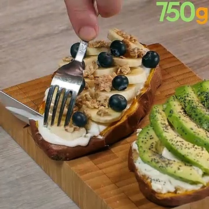 Tartines de patate douce